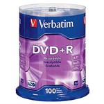 DVD+R 16X 4.7GB Branded 100 Pack Spindle 95098 - Verbatim