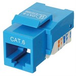 CAT6 Network (RJ45) Keystone Jack, Tool-Free, Blue ZT1800322 - Ziotek