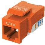 CAT6 Network (RJ45) Keystone Jack, Tool-Free, Orange ZT1800328 - Ziotek
