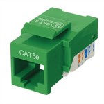 Cat 5e Keystone Jack, Network RJ45, Tool Free, Green ZT1800312 - Ziotek