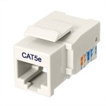 Cat 5e Keystone Jack, Network RJ45, Tool Free, White ZT1800320 - Ziotek