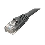 1ft CAT5e Network Patch Cable W/ Boot, Black ZT1195136 - Ziotek