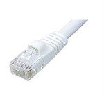1ft CAT5e Network Patch Cable W/ Boot, White ZT1195132 - Ziotek