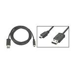 6ft. USB 2.0 Type A Male To 5-Pin Mini B Male USB Cable, Black ZT1310995 - Ziotek