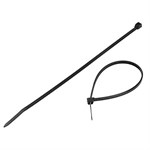 8in. Cable Tie 40lbs, UV Black, 100 Pack - Universal