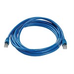 14ft Cat6a Network Patch Cable W/ Boot, STP, Blue ZT1197248 - Ziotek
