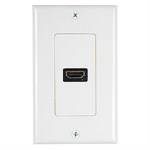 1 Port HDMI Wall Plate, Off White - Universal