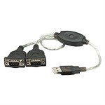 18in. USB To Dual Serial Converter Cable 174947 - Manhattan
