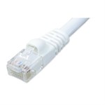 10ft. CAT6 Patch Cable With Boot, White ZT1197282 - Ziotek