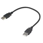1ft. USB Shortys USB 2.0 Type A Male To Male USB Cable ZT1311542 - Ziotek