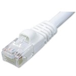2ft CAT5e Network Patch Cable W/ Boot, White ZT1195318 - Ziotek