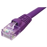 2ft CAT5e Network Patch Cable W/ Boot, Purple ZT1195336 - Ziotek