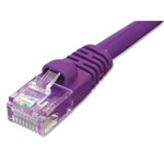 25ft CAT5e Network Patch Cable W/ Boot, Purple ZT1195342 - Ziotek