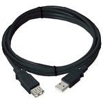 6ft. USB 2.0 Cable, Type A Male To Female Extension, Black ZT1311034 - Ziotek