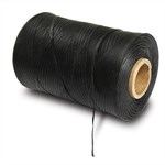 Waxed Lacing Cord, Black, 500 Yard Spool - Universal